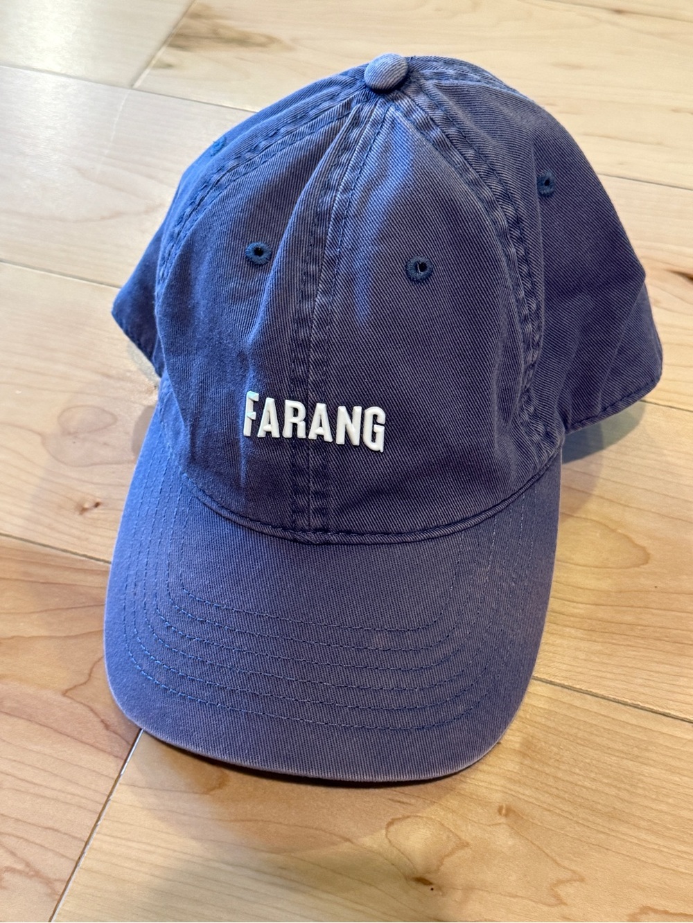FARANG Embroidered Logo Baseball Cap - Navy